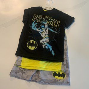 🔥🆕 Item: NWT 3pc Casual Set for Boys, Batman Shirt/Tank/Short Set (5/6)